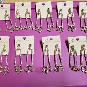 Paris Collection white stone with gold dangling